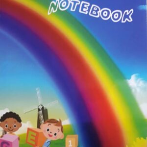 دفتر 4 خط انگلیسی رنگین کمان
