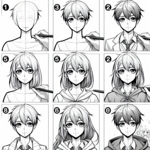 کتاب How to Draw Anime For Beginner 7 کتاب How to Draw Anime For Beginner