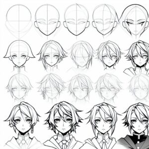 کتاب How to Draw Anime For Beginner 8 کتاب How to Draw Anime For Beginner