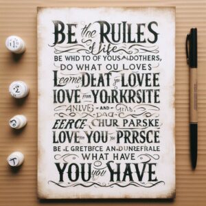 The Rules of Life