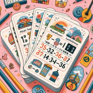 فلش کارت دو زبانه جدول ضرب