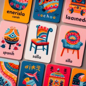 فلش کارت سه زبانه اشياء