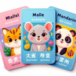 فلش کارت سه زبانه حيوانات 3 فلش کارت سه زبانه حيوانات