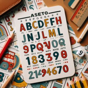 فلش کارت دو زبانه الفبا و اعداد انگليسي