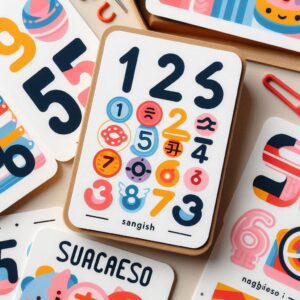 فلش کارت سه زبانه آموزش اعداد