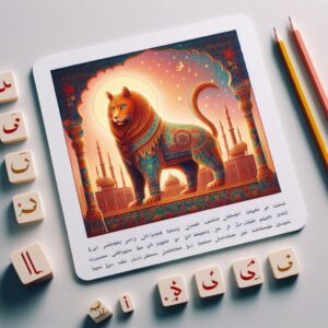 فلش کارت دو زبانه آموزش الفبای فارسی